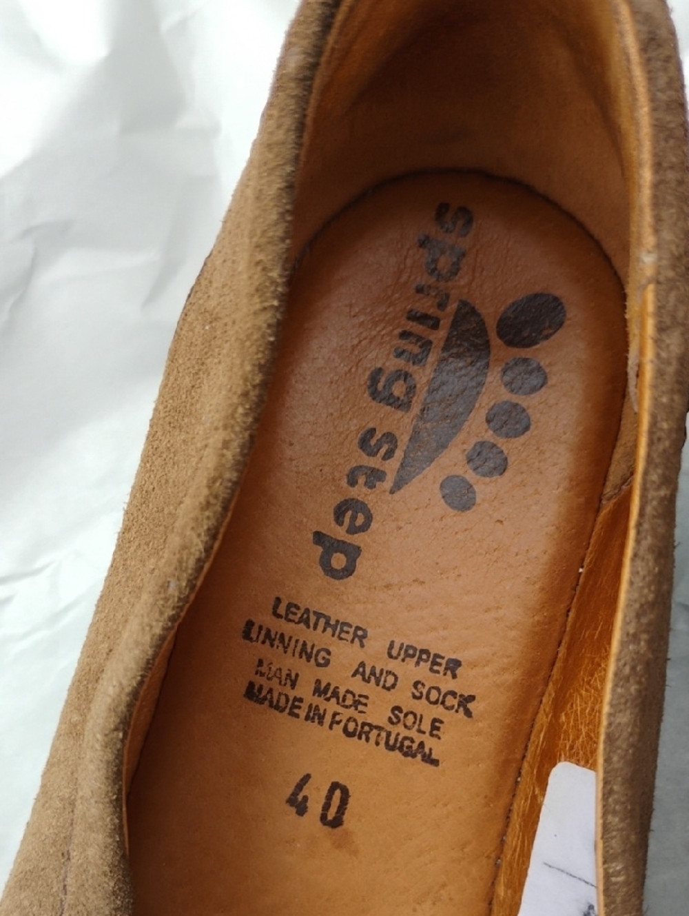 NWOT pring Step Suede Slip-On Loafers in Tan/Brown (D-56) - Picture 2 of 10